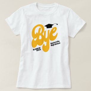 Geel Vaarwel Afstudeerhoed Senior T-shirt