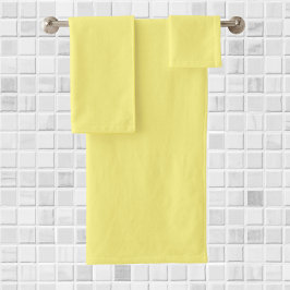 Geel: vaste, uniforme kleur bad handdoek