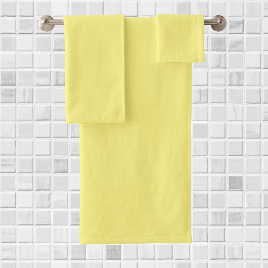 Geel: vaste, uniforme kleur bad handdoek