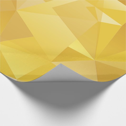 Geel veelhoekig cadeaupapier (Hoek)