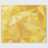 Geel veelhoekig cadeaupapier (Vlak)