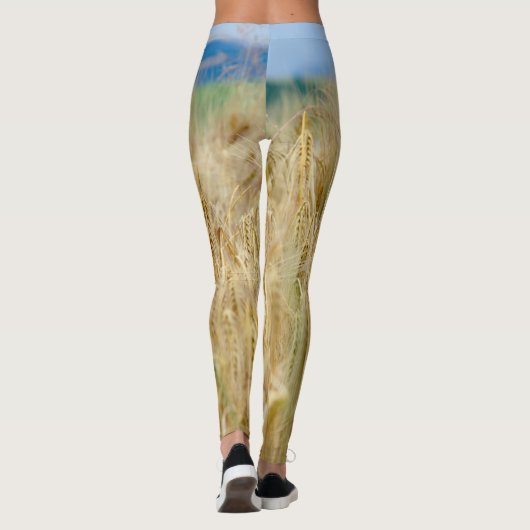 Geel veld leggings (Achterkant)