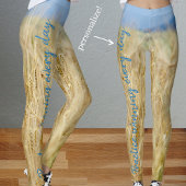 Geel veld leggings