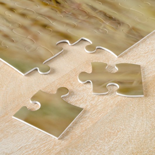 Geel veld legpuzzel (Zijkant)