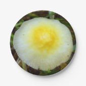 Geel Veld Pet Paddenstoel Papier Borden Papieren Bordje (Voorkant)