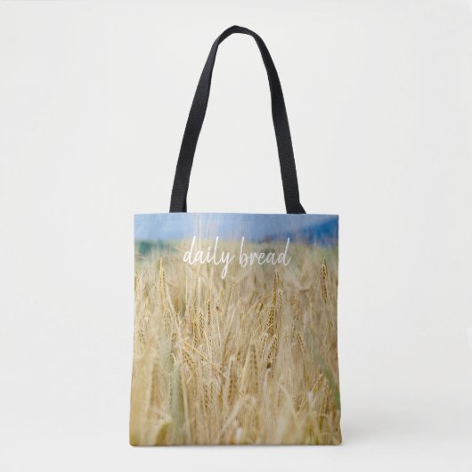 Geel veld tote bag (Voorkant)