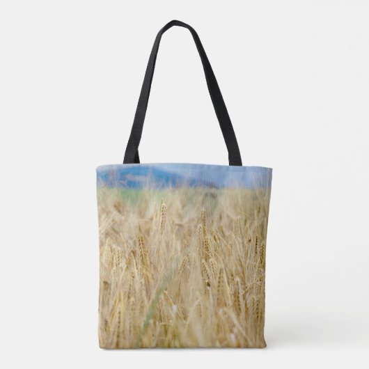 Geel veld tote bag (Achterkant)