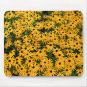 Geel veld van Daisies - Daisy Mousepad Muismat (Voorkant)