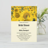 Geel veld van zonnebloemen kaart (Staand voorkant)