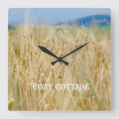 Geel veld vierkante klok (Voorkant)