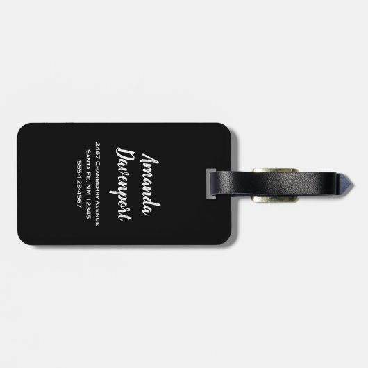 Geel veld Zonnebloemen Foto Bagagelabel (Achterkant horizontaal)