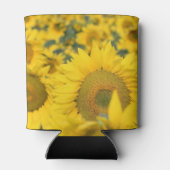 Geel veld Zonnebloemen Foto Blikjeskoeler (Achterkant)