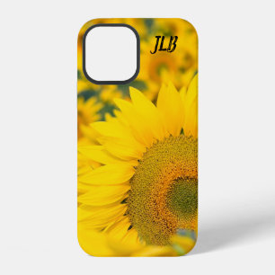 Geel veld Zonnebloemen Foto iPhone 12 Hoesje