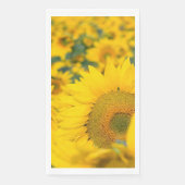 Geel veld Zonnebloemen Foto Servet (Voorkant)