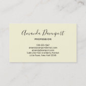 Geel veld Zonnebloemen Foto Visitekaartje (Achterkant)