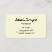 Geel veld Zonnebloemen Foto Visitekaartje (Achterkant)