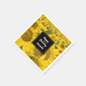 Geel veld Zonnebloemen Fotografie van de verjaarda Servet (Hoek)