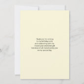 Geel veld Zonnebloemen Hartelijk dank Bedankkaart (Achterkant)