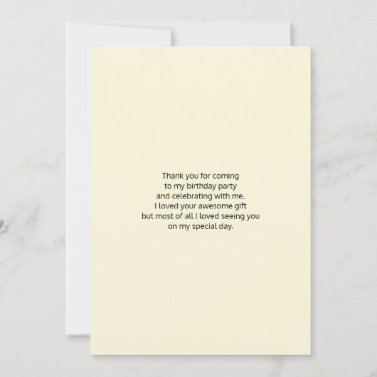 Geel veld Zonnebloemen Hartelijk dank Bedankkaart (Achterkant)