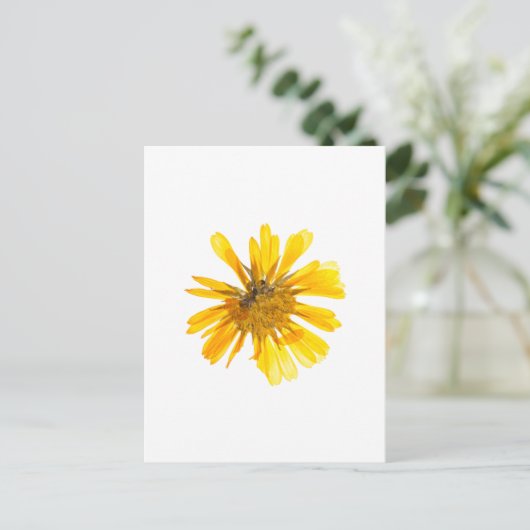 Geel ventilatorontwerp briefkaart (Staand voorkant)