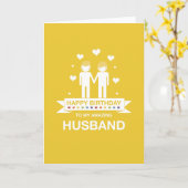 Geel | Verbazingwekkende echtgenoot | Gelukkige ve Kaart (Gele Bloem)