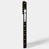 Geel verloop en zwart pijlpatroon Case-Mate iPhone case (Achterkant / Links)