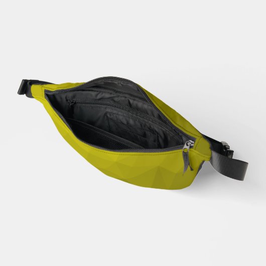 Geel verloop geometrisch maaspatroon heuptasje (Open)