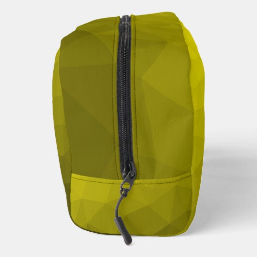 Geel verloop geometrisch maaspatroon toilettasje (Rechts)