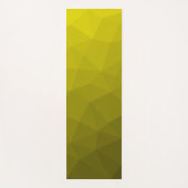 Geel verloop geometrisch maaspatroon yogamat (Voorkant)