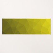 Geel verloop geometrisch maaspatroon yogamat (Voorkant (horizontaal))