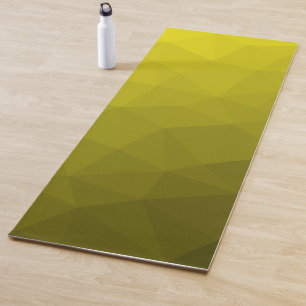 Geel verloop geometrisch maaspatroon yogamat