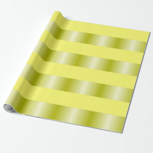 Geel verloop strepen patroon cadeaupapier