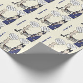 Geel verlooppapier voor de Cartoon van verhuurde h Cadeaupapier (Hoek)