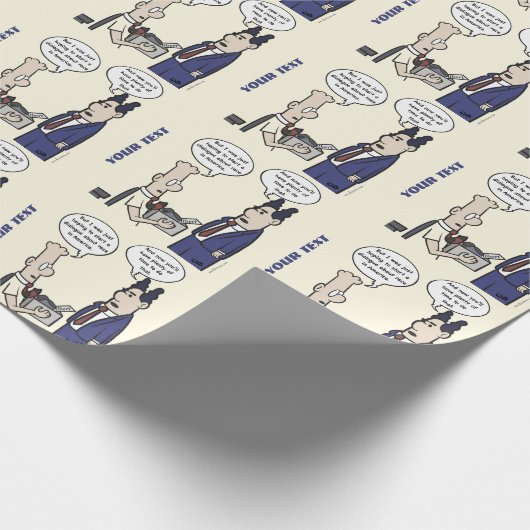 Geel verlooppapier voor de Cartoon van verhuurde h Cadeaupapier (Hoek)