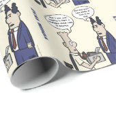 Geel verlooppapier voor de Cartoon van verhuurde h Cadeaupapier (Rol Hoek)