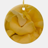 Geel Verloving van rozenbloemen Keramisch Ornament (Achterkant)