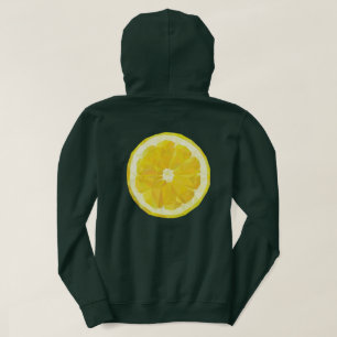 Geel vers zure citroenvlek modern hoodie