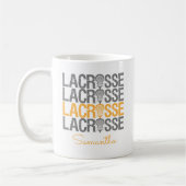 Geel verteerd Lacrosse Word Koffiemok (Links)
