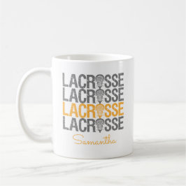 Geel verteerd Lacrosse Word Koffiemok