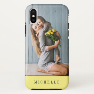 Geel Verticaal gefotografeerd gepersonaliseerd m Case-Mate iPhone Case