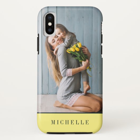 Geel | Verticaal gefotografeerd gepersonaliseerd m Case-Mate iPhone Case (Achterkant)
