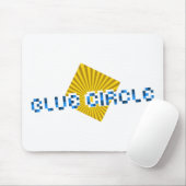 Geel Vierkant met balken en Tegenovergestelde Pixe Muismat (Met muis)