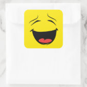 GEEL VIERKANTE STICKER (Tas)