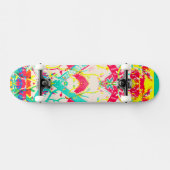 Geel viine verst multiprint skateboard (Horizontaal)