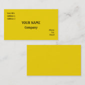 Geel Visitekaartje (Voorkant / Achterkant)