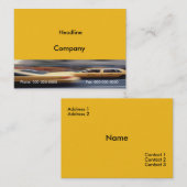 Geel Visitekaartje (Voorkant / Achterkant)