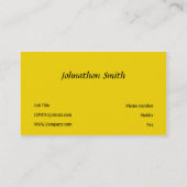 Geel Visitekaartje (Achterkant)