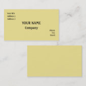 Geel Visitekaartje (Voorkant / Achterkant)