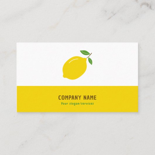 Geel Visitekaartje (Achterkant)