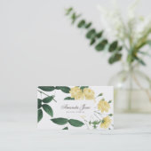 Geel Visitekaartje bloesbloem, vers (Staand voorkant)